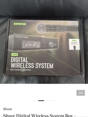 Shure Digital Wireless System Box - Black with Green Accents
